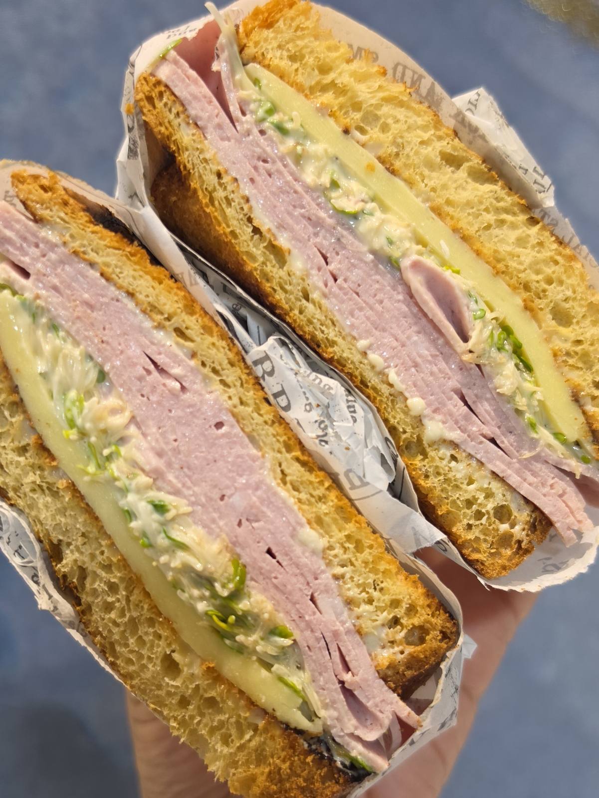 Keto mortadella and cheese deli sandwich made with the Ultimate Keto Loaf