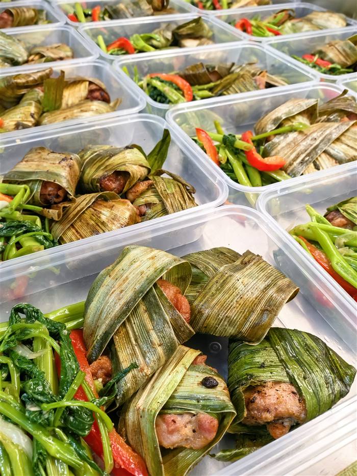 Freshly packed keto meal