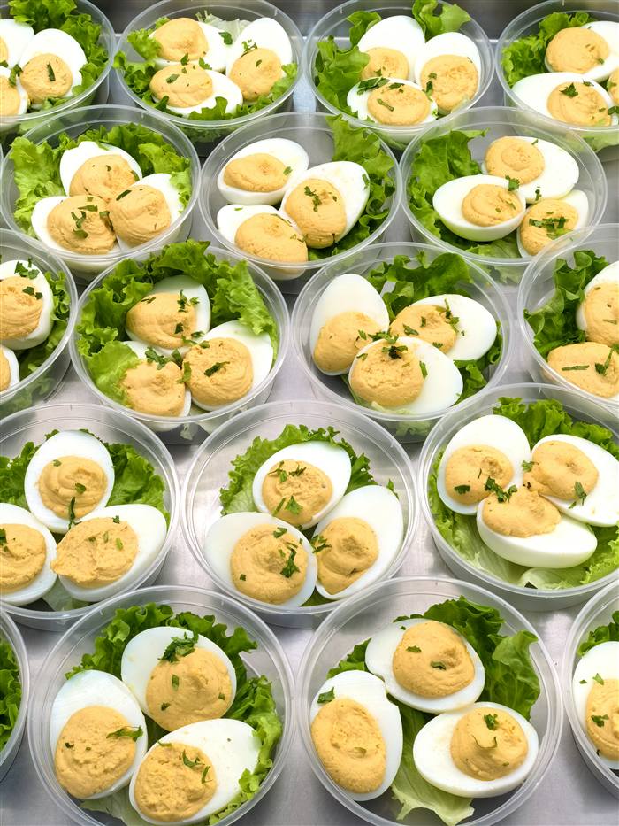 Freshly packed keto meal