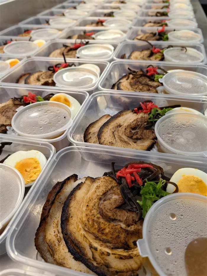 Freshly packed keto meal